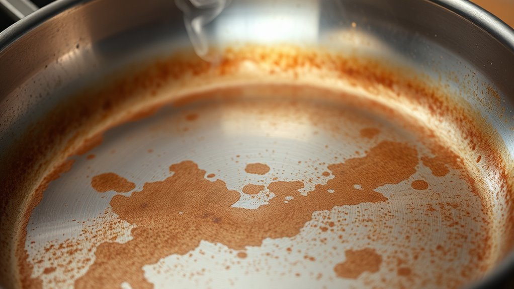 high heat causes discoloration