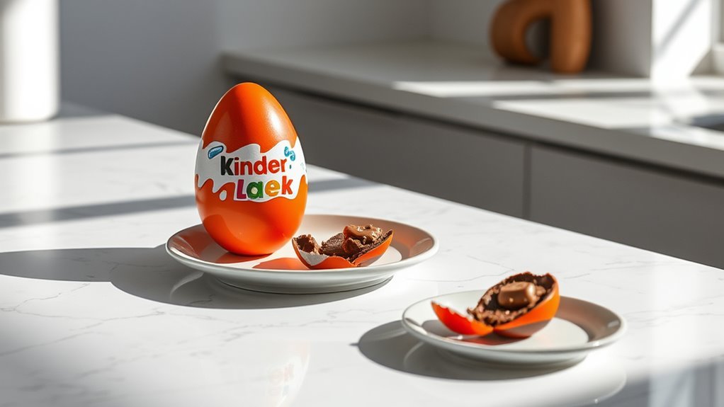 kinder egg calorie composition