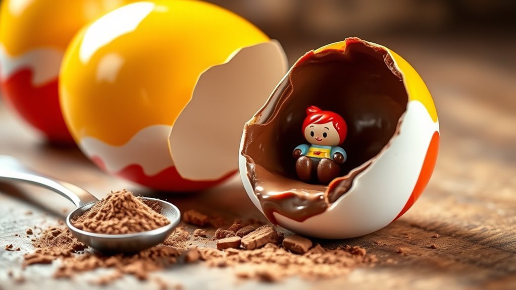 kinder egg calorie content