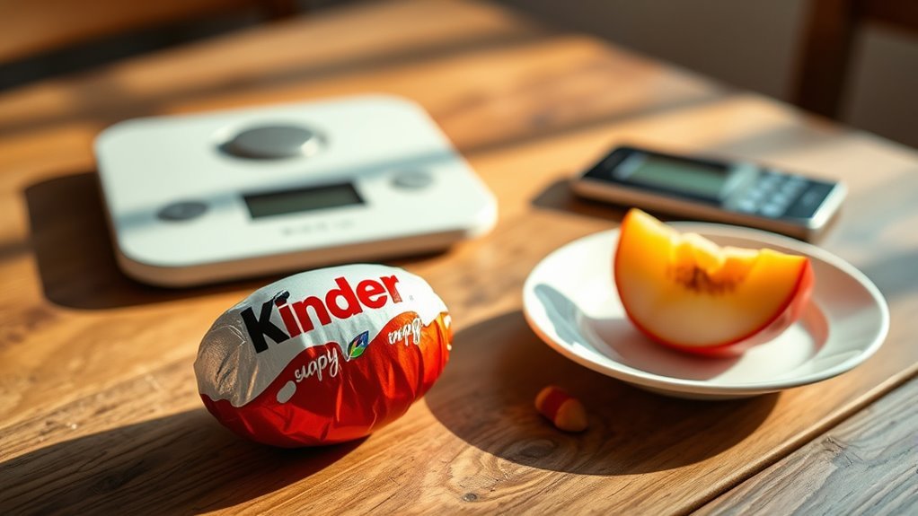 kinder egg fits calorie wise