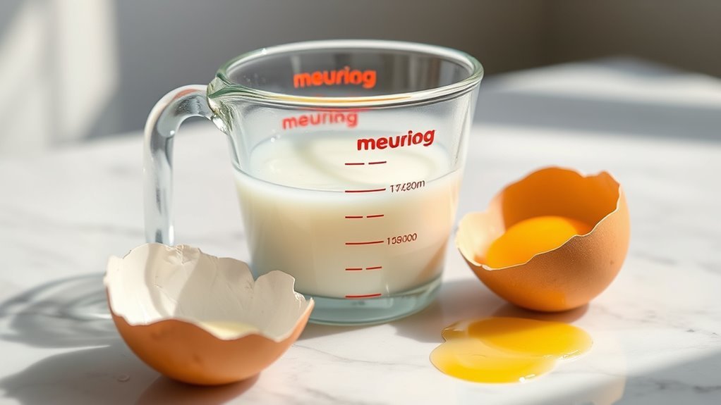 large egg white volume