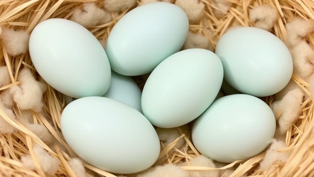larger rounded textured eggs
