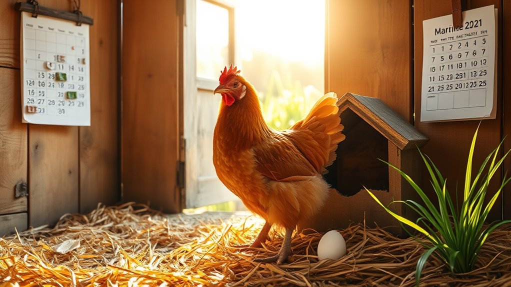 light duration affects egg laying