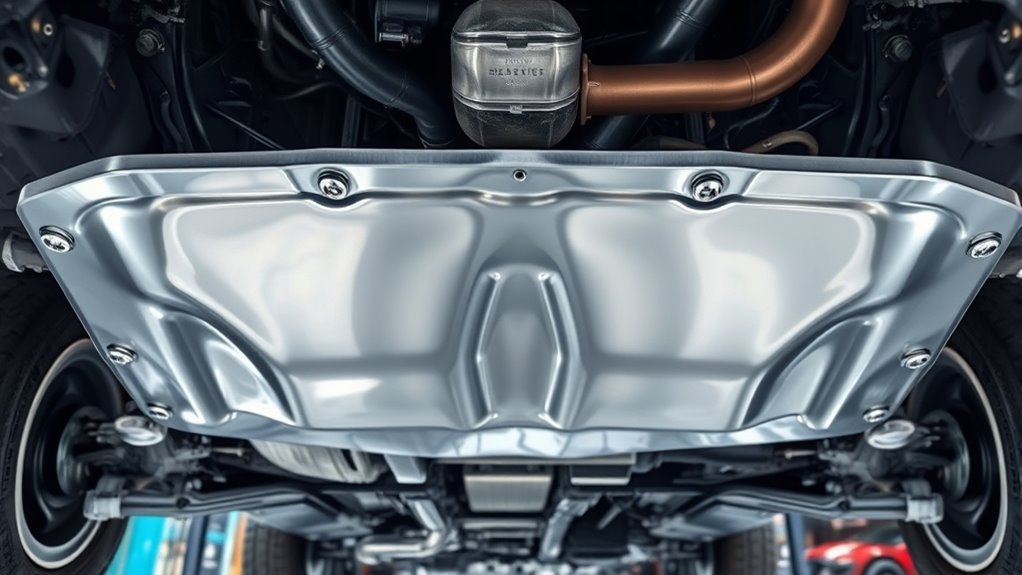 locate oil pan beneath engine