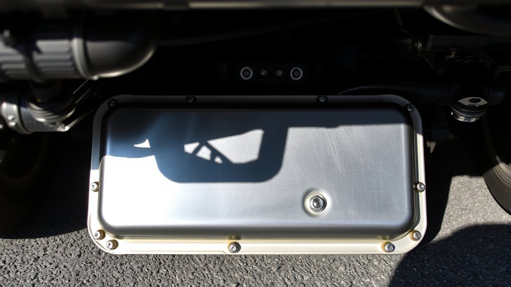 locate oil pan drain