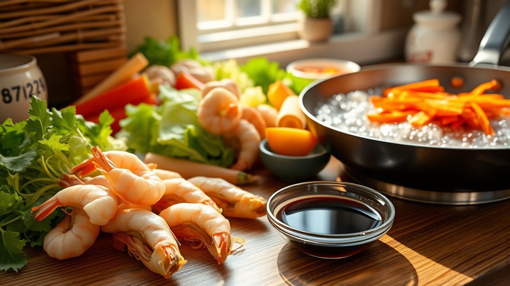 make shrimp egg rolls