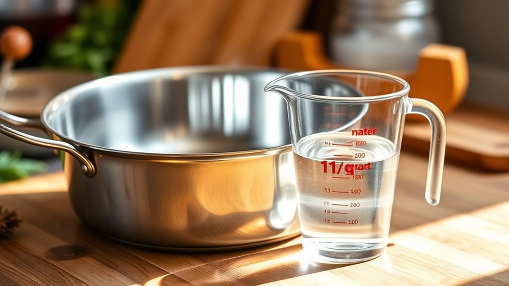 measure pan capacity accurately