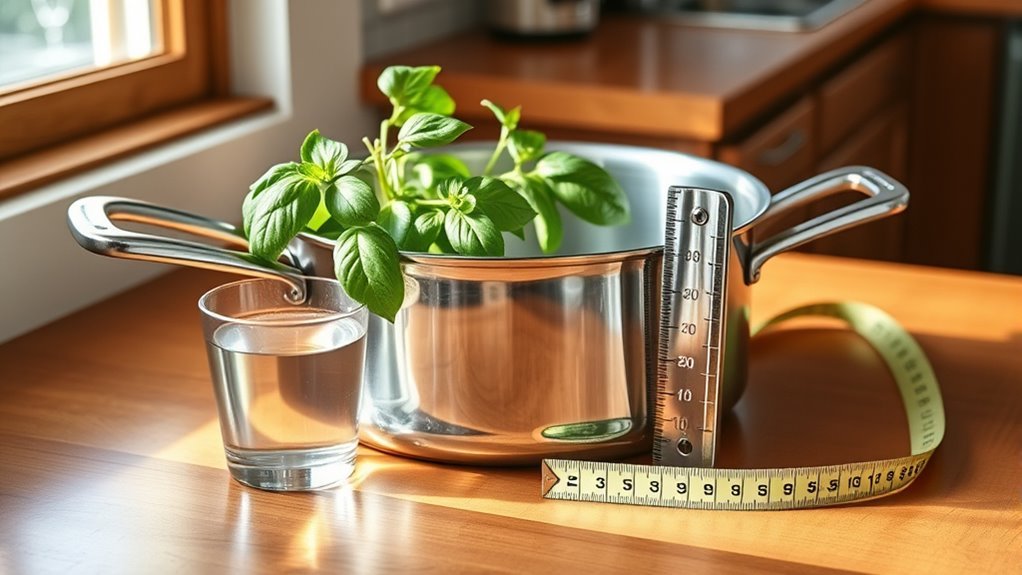 measuring pan capacity accurately