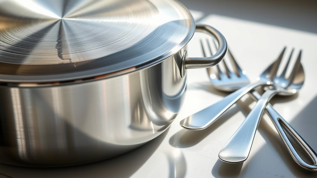 metal utensils can scratch pans