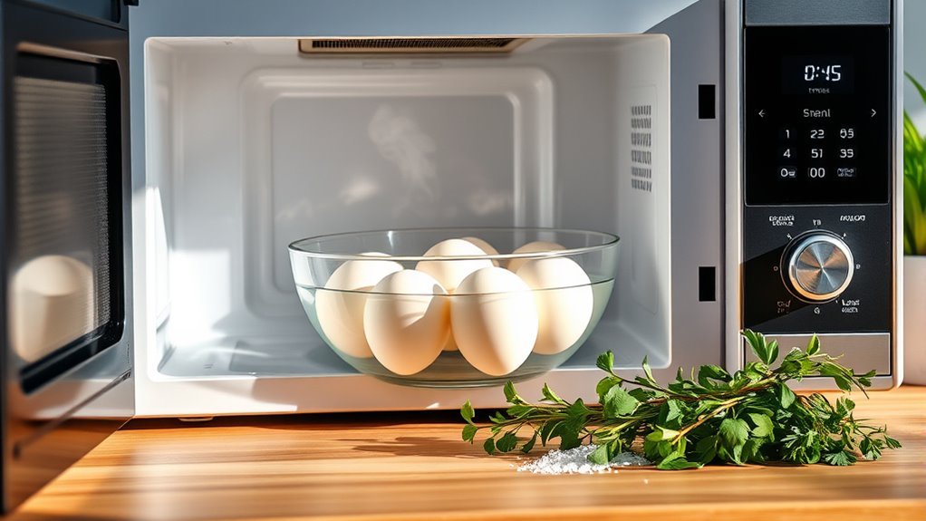 microwave eggs in intervals