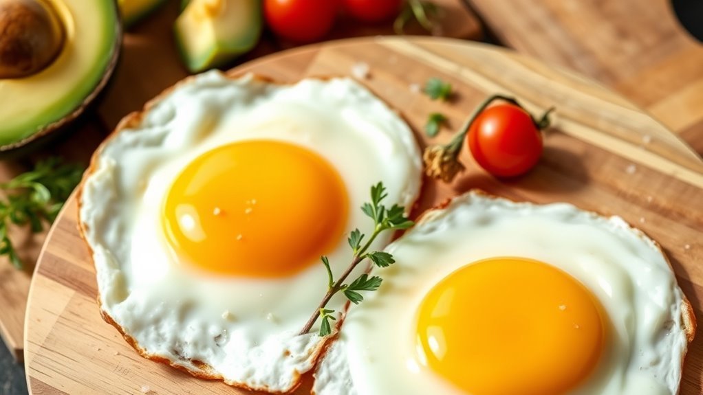 nutrients in fried eggs