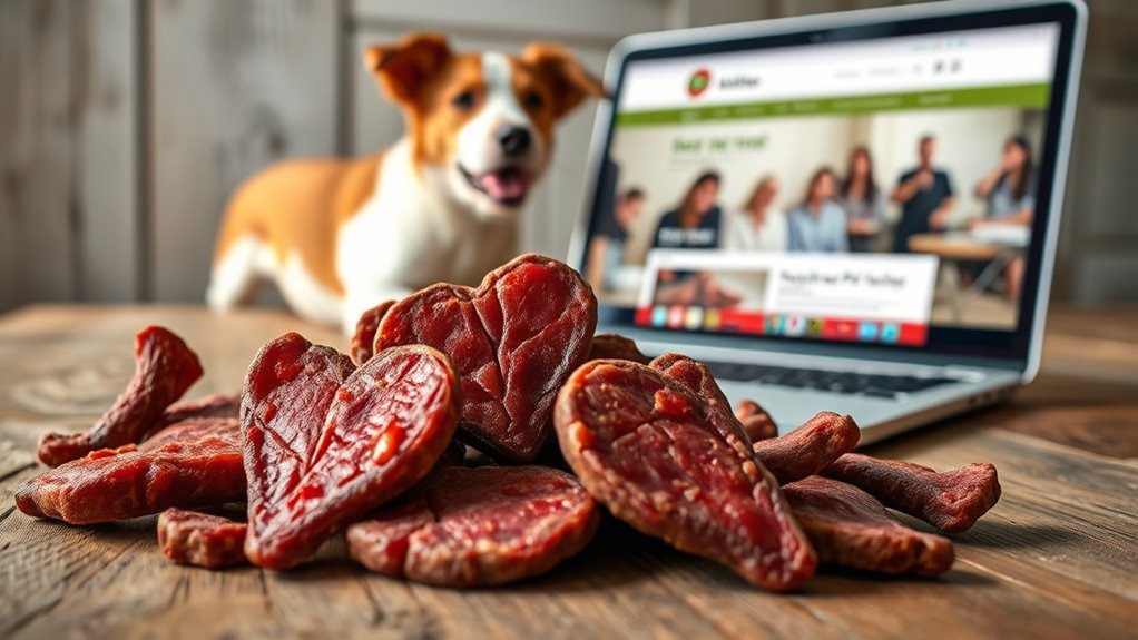 online pet treat shopping