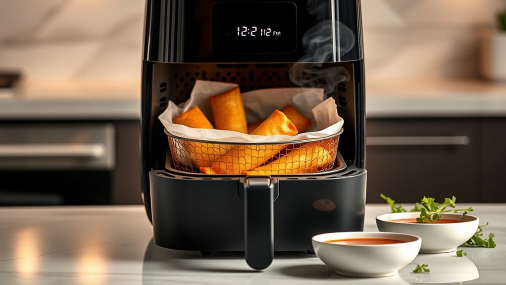 optimal egg roll reheat settings