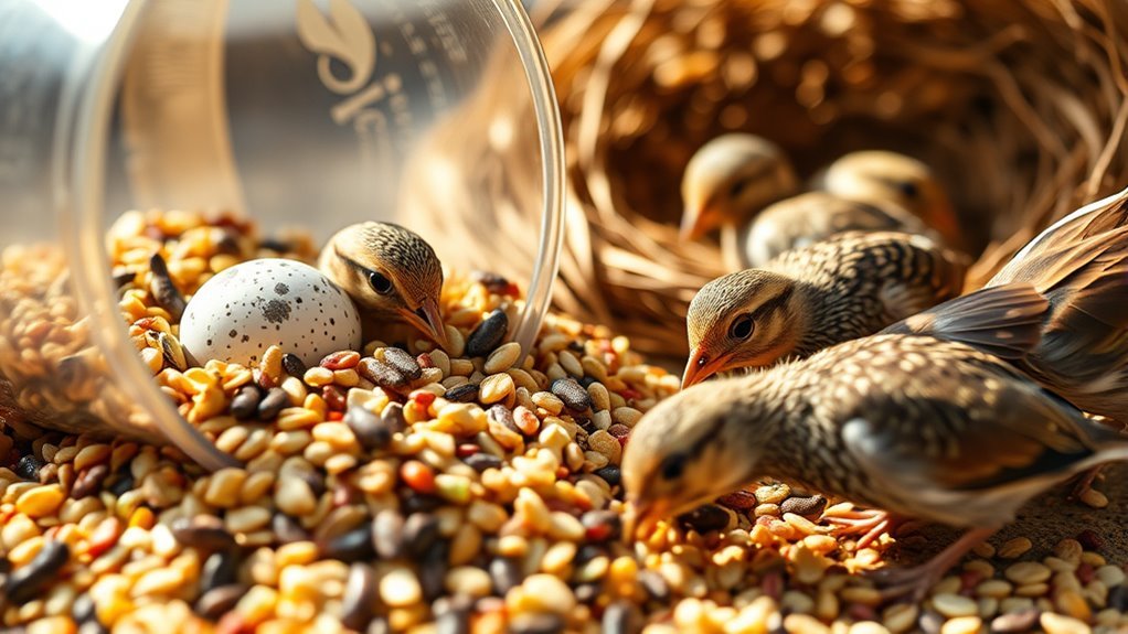 optimal protein for laying quail