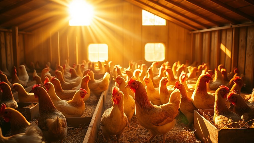 optimize lighting for eggs