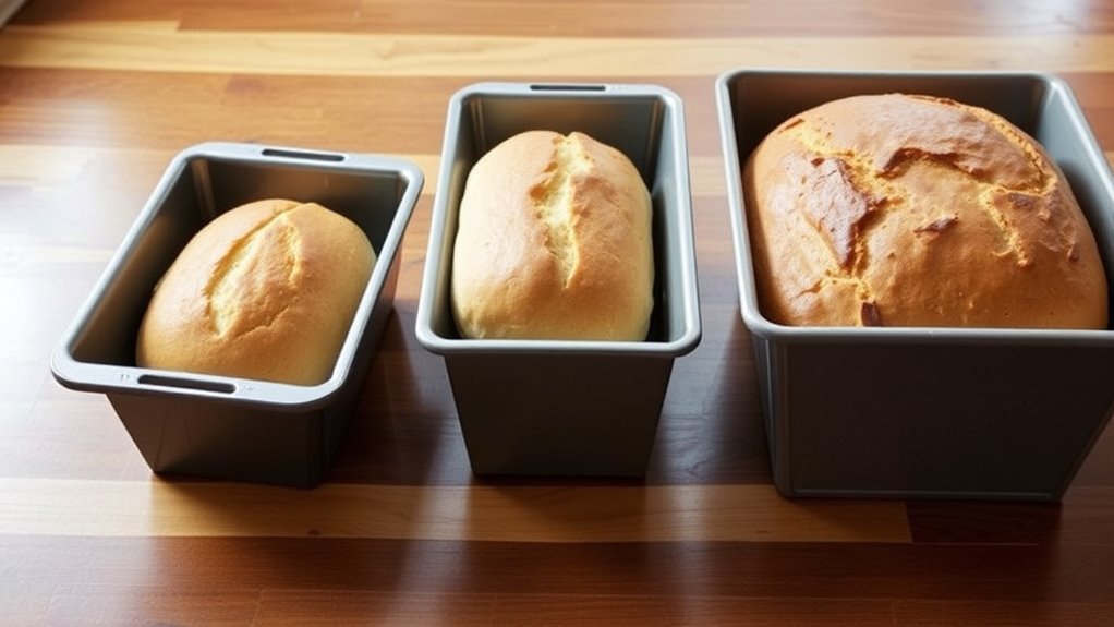 pan size influences bread height