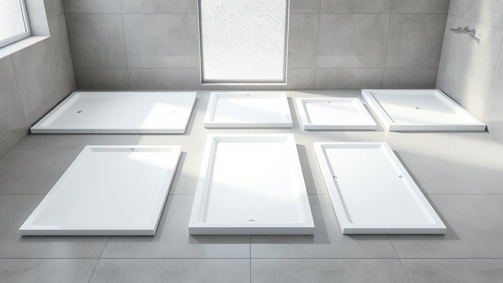 popular versatile rectangular shower sizes