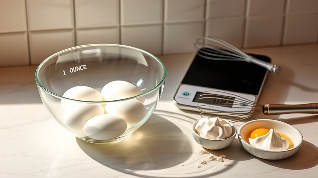precise egg white measurement