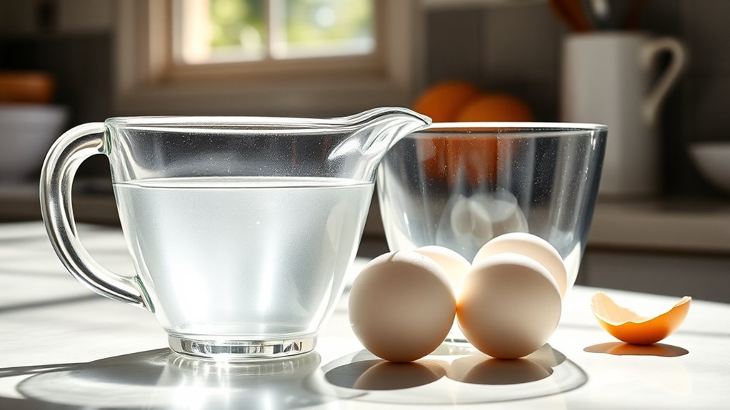 precise measurement of egg whites