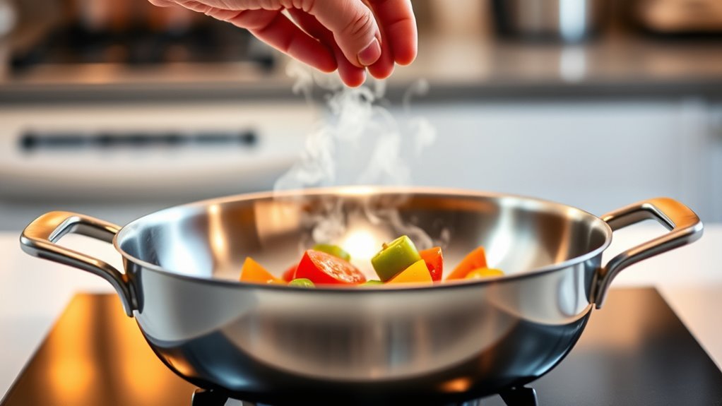 preheat pan before cooking