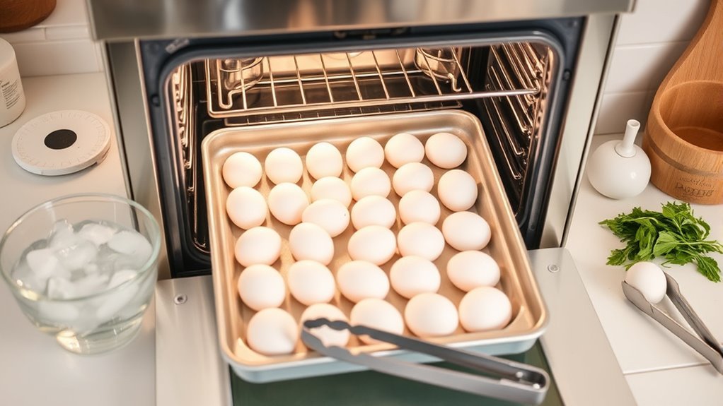 prepare eggs preheat oven