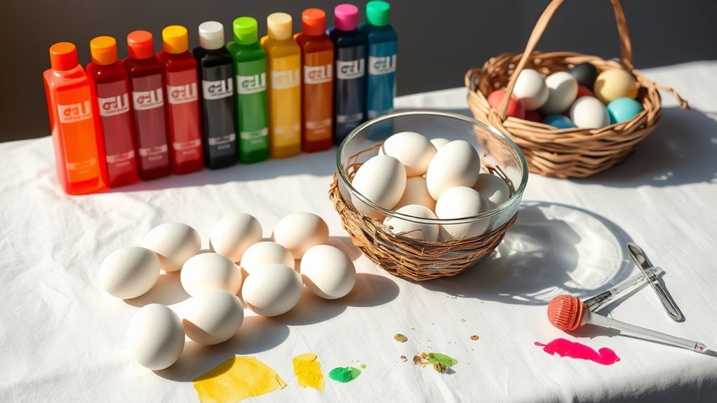 prepare supplies and dye