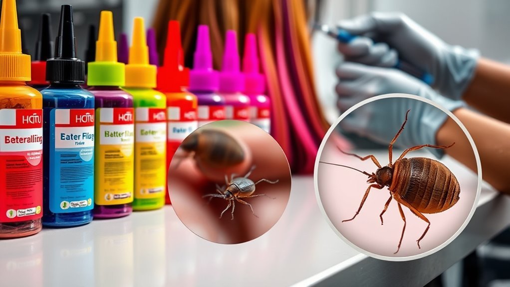 proper dye application and thorough combing