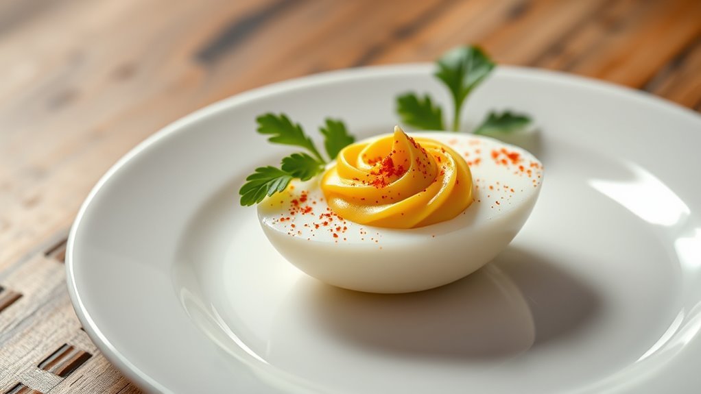 protein content in deviled eggs