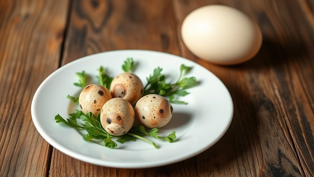 quail eggs substitution ratio