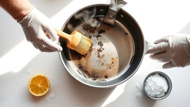 quick burnt pan cleaning