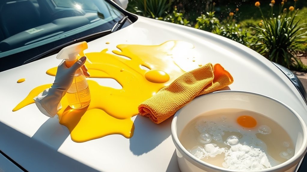 remove egg from vehicle