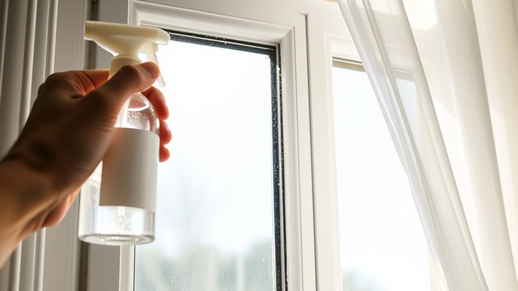 remove mold from window panes