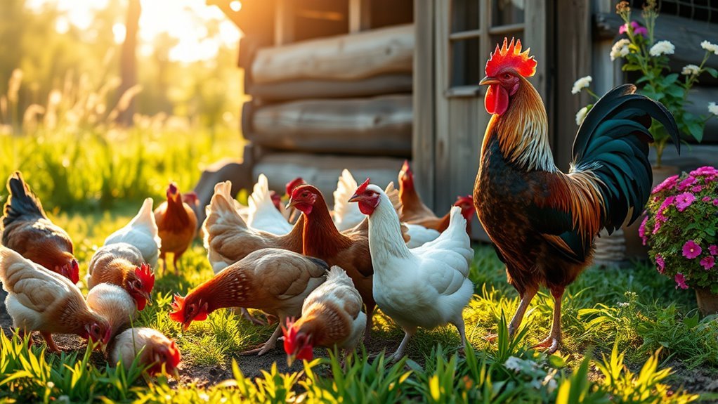 rooster not needed for laying