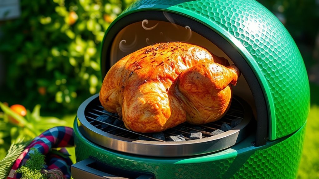 set up for indirect roasting