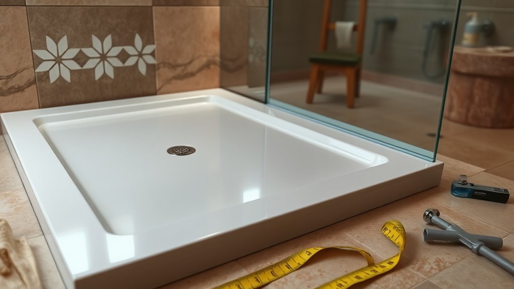 shower pan replacement factors