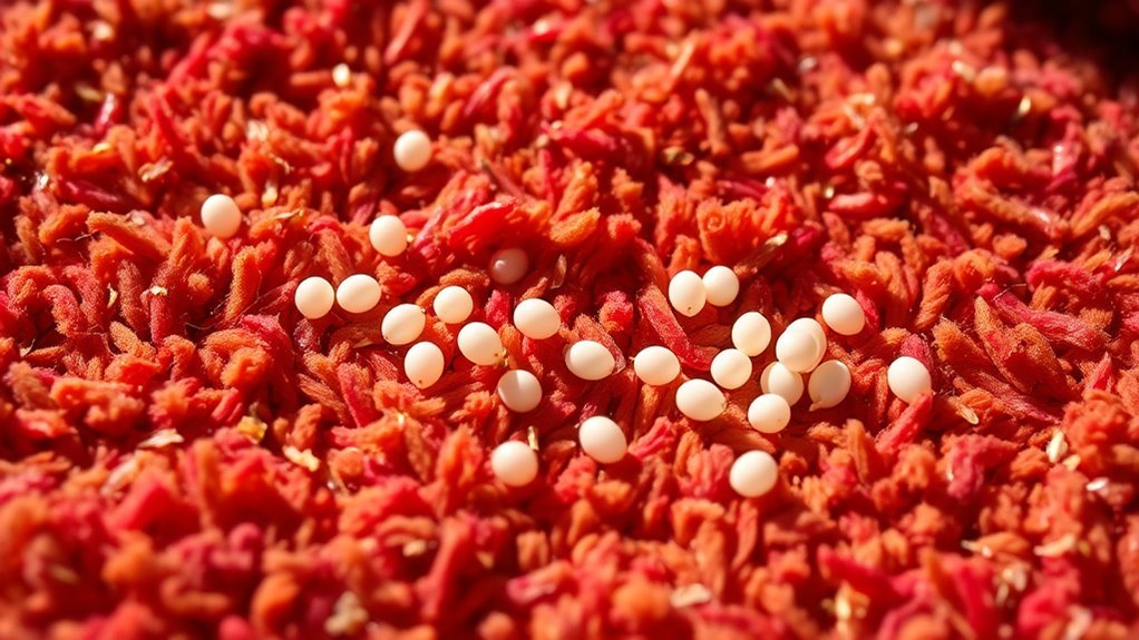 small brown oval eggs