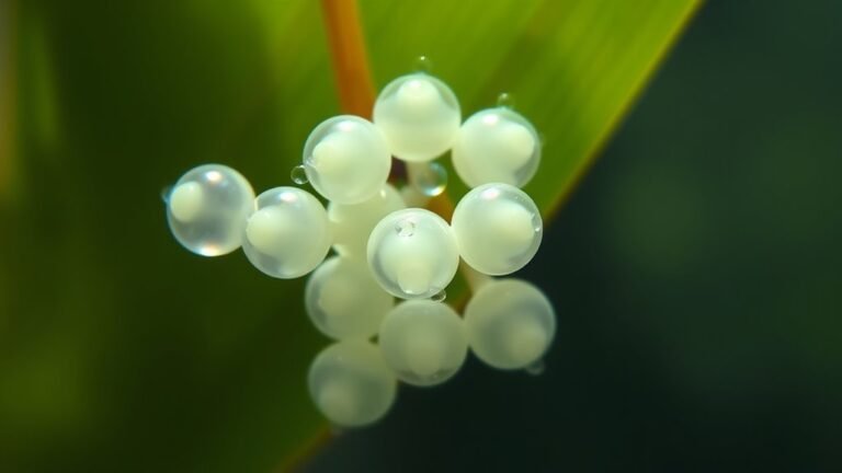 small round gelatinous clusters