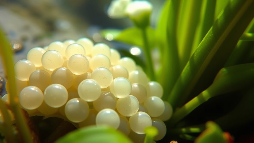 snail egg laying sites