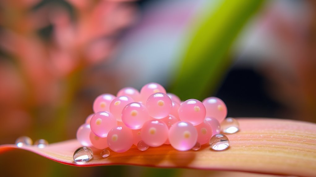 snail eggs appearance and location