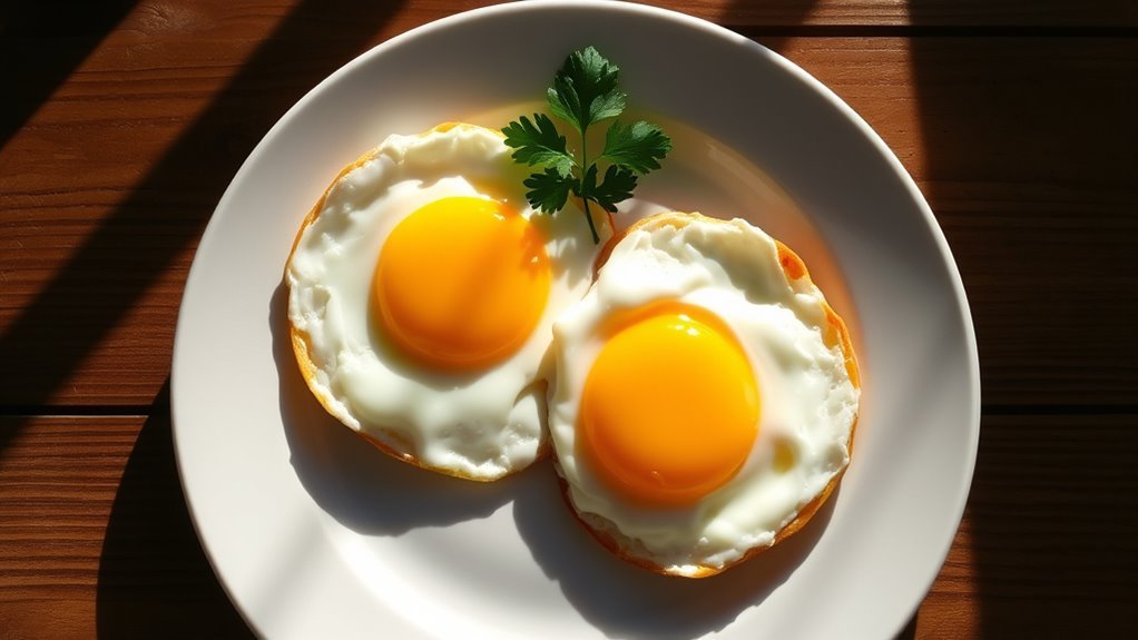 soft yolk lightly cooked