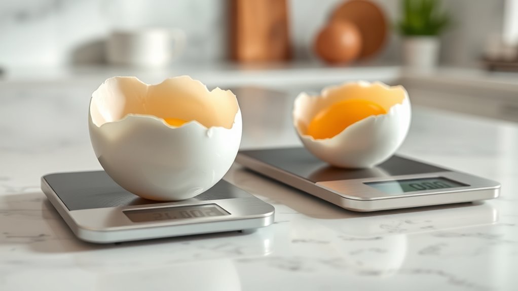 standard egg white weight