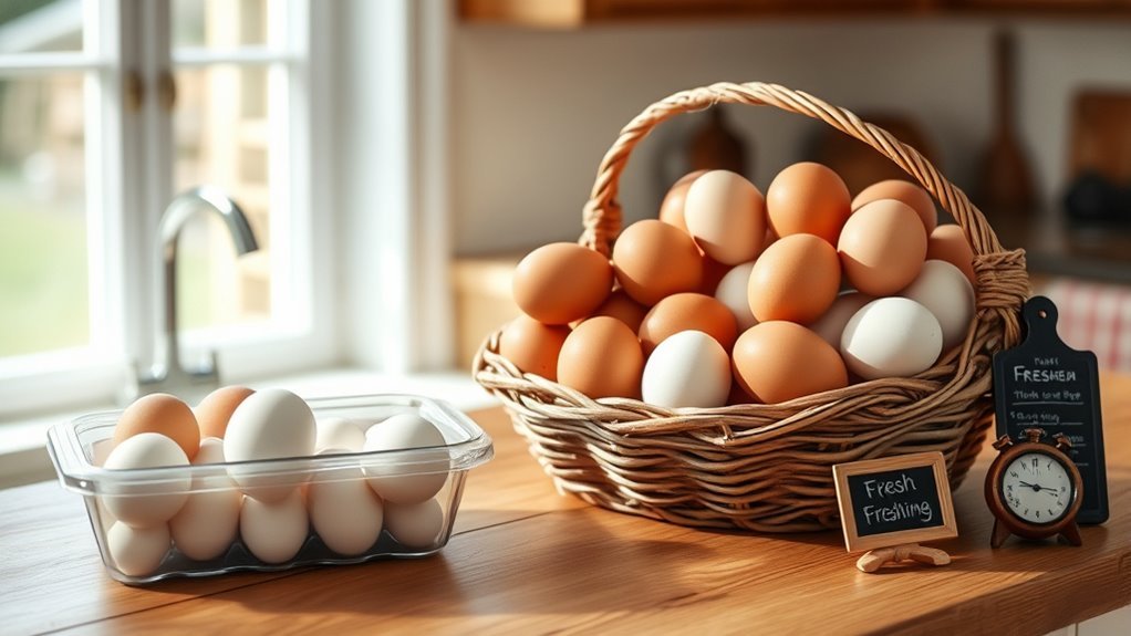 store eggs properly refrigerated