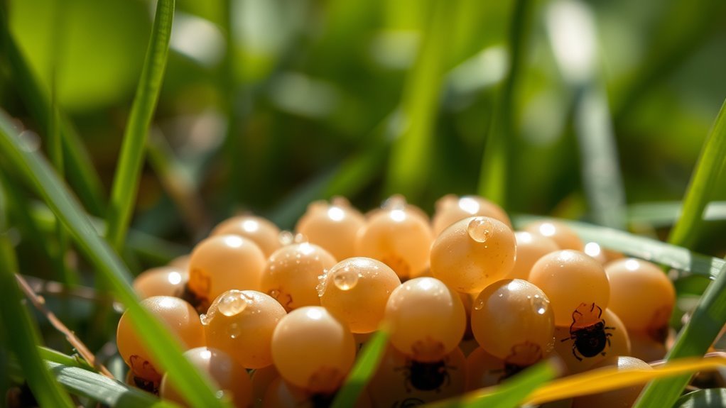 tick eggs hatch rapidly