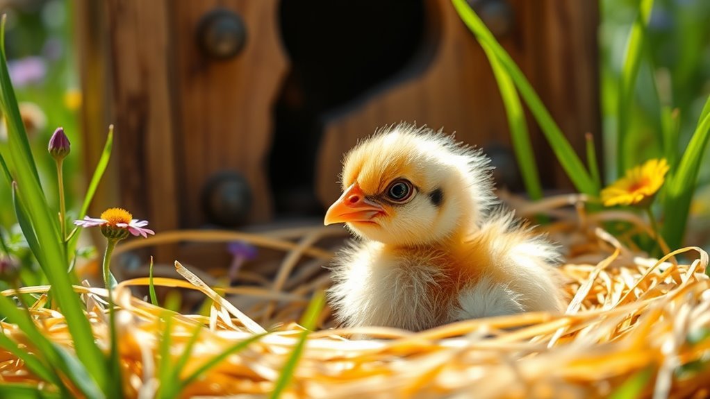 time for chicks laying