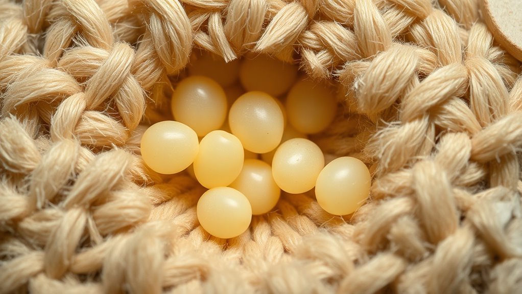 tiny hidden textured eggs