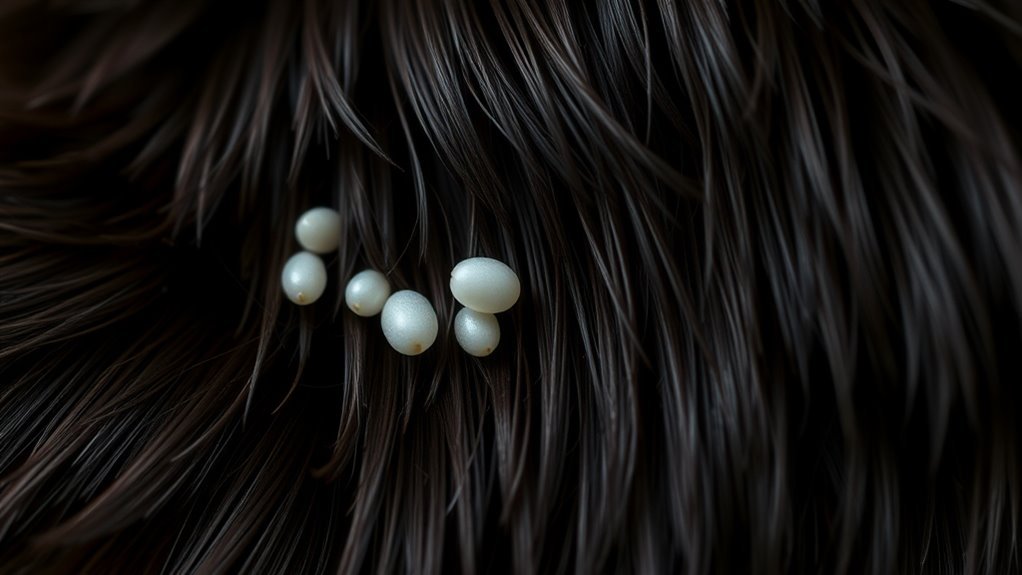 tiny oval off white specks