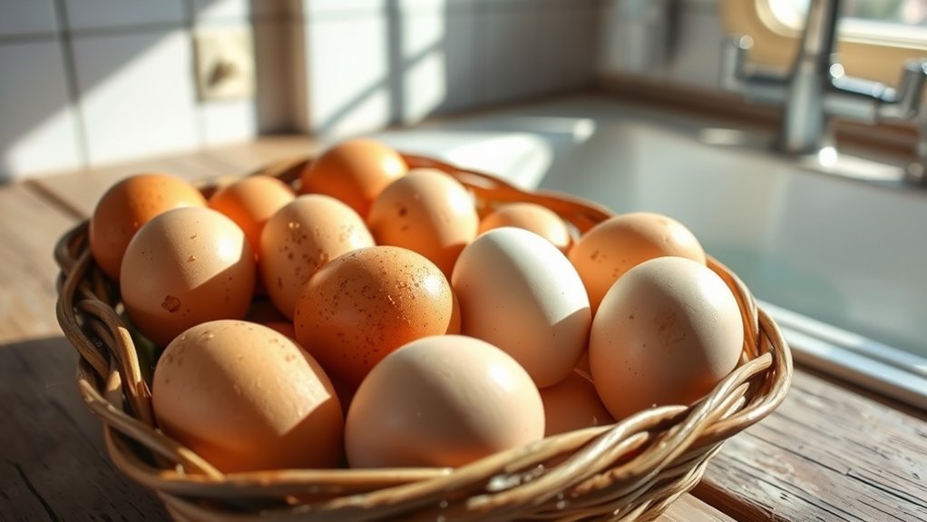 washing reduces egg freshness