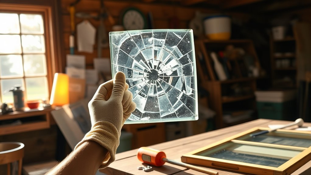 wear gloves and goggles