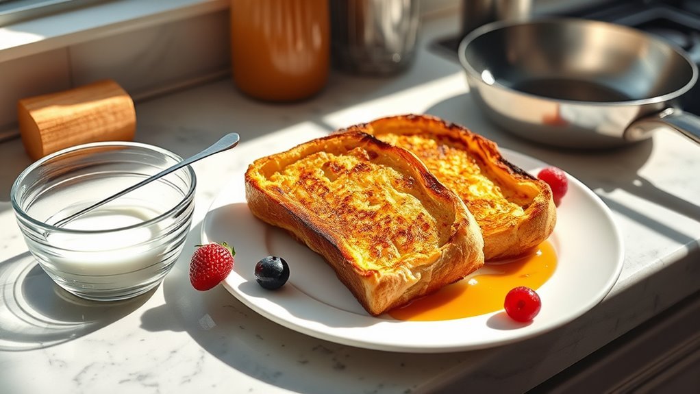 whisk dip cook serve