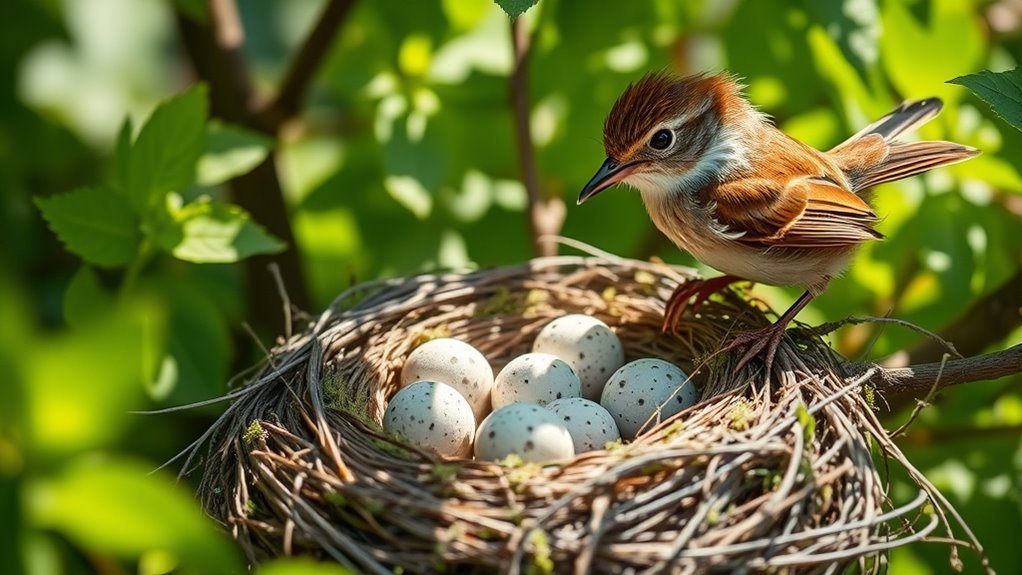 wren eggs hatch in 12 16 days
